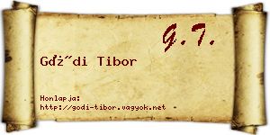 Gódi Tibor névjegykártya