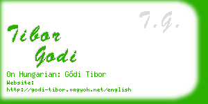 tibor godi business card